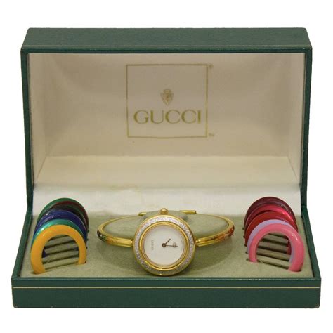 gucci watch interchangeable faces|gucci watch changeable bezels.